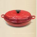 Esmalte de hierro fundido Cookware Fabricante de China Tamaño 25X8cm